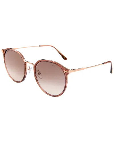 Tom Ford Women's Phantos 55mm Sunglasses In Brown