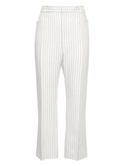 Tom Ford Women's Pinstripe Pants In Powder
