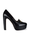 Tom Ford 135mm Whitney Shiny Croc-embossed Leather Platform Pumps In Black