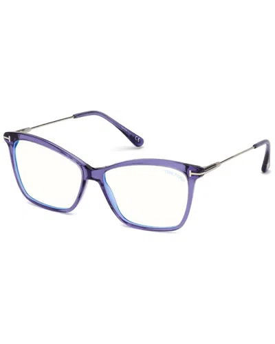 Tom Ford Women's Quinn 56mm Optical Frames In Purple