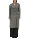 Tom Ford Houndstooth-pattern Belted Coat In Multicolor
