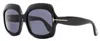 Tom Ford Women's Ren Sunglasses Tf1155 01a Black 60mm In Multi