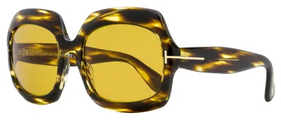 Tom Ford Women's Ren Sunglasses Tf1155 52e Dark Havana 60mm In Multi