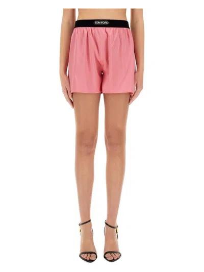 TOM FORD WOMEN'S SATIN SHORTS