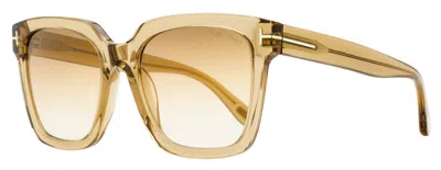 Tom Ford Women's Selby Sunglasses Tf952 45g Transparent Brown 55mm In Multi