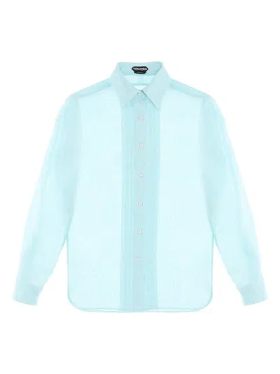 TOM FORD WOMEN'S SEMITRANSPARENT CHARME SHIRT