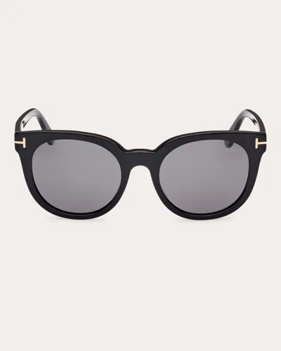 Tom Ford Lucilla 51mm Gradient Cat Eye Sunglasses In Black