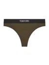 Tom Ford Women's Signature Logo Thong In Sage