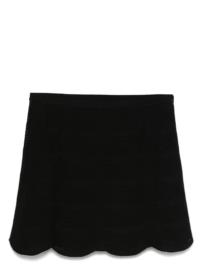 TOM FORD WOMEN'S SILK AND COTTON MINI SKIRT