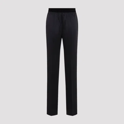 Tom Ford Women's Silk Satin Pajama Pants With Stretch In Black