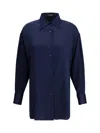 Tom Ford Women Silk Shirt In Blue