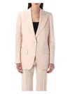 Tom Ford Single-breasted Wool-blend Blazer Jacket In Blush