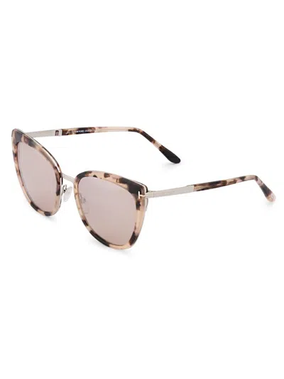 Tom Ford Women's Siwona 57mm Butterfly Sunglasses In Green