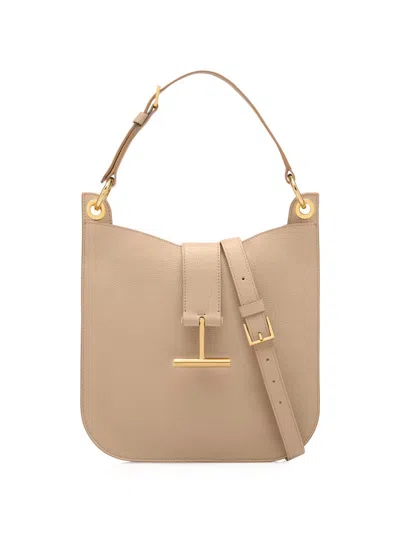 Tom Ford Women's Small Tara Crossbody Bag In Sand