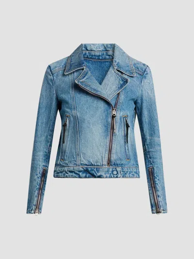 Tom Ford Women's Stonewashed Denim Biker Jacket