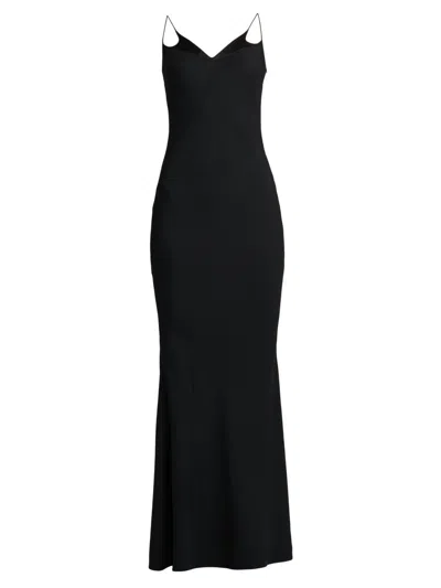 Tom Ford Women's Strappy Woven Slip Gown In Black