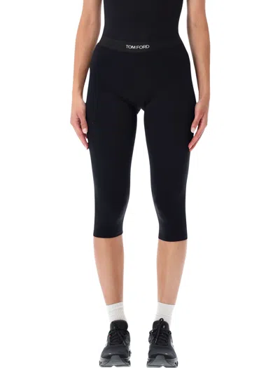 Tom Ford Women's Stretch Modal Trousers In Nero
