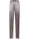 Tom Ford Stretch Silk Satin Pijamas Trousers Clothing