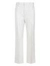Tom Ford Wallis Striped Wool And Silk-blend Straight Pants In White