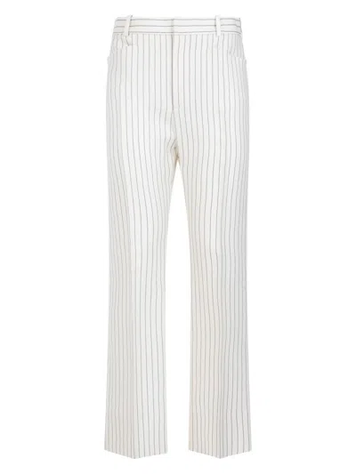 TOM FORD WOMEN'S STRIPED STRAIGHT PANTS