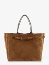 Tom Ford Medium Leather Shopping Bag In Brown