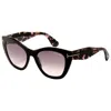 Tom Ford Women's 56mm Black Sunglasses Ft0940-05b-56 In Multi