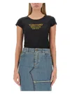 Tom Ford Silk Crew Neck Slim Fit T-shirt Graphic Print In Black