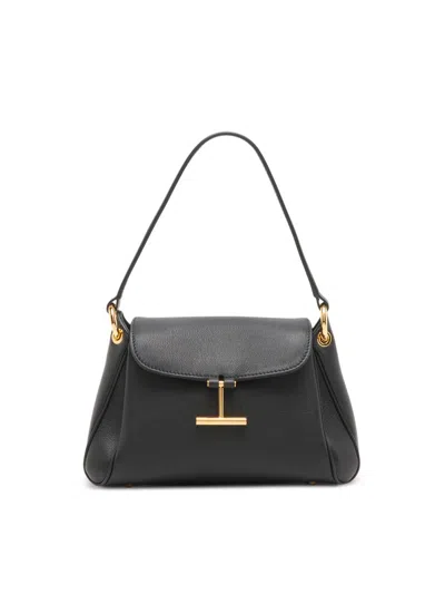 Tom Ford Women's Tara Small Leather Shoulder Bag In Black