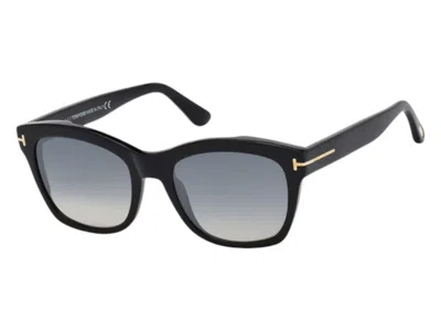 Pre-owned Tom Ford Women's  Cat Eye Sunglasses In Black (ft0614 01c)