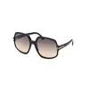 Tom Ford Women's  Delphine-02 Ft0992 01b Sunglasses In Shiny Black