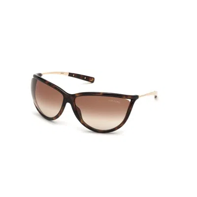 Tom Ford Women's  Ft0770 52f Sunglasses In Havana