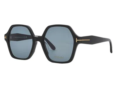 Pre-owned Tom Ford Women's  Geometric Sunglasses In Black (ft1032/f 01a)