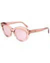 Tom Ford Toni 55mm Oval Sunglasses In Pink