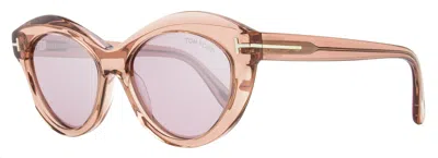 Tom Ford Women's Toni Sunglasses Tf1111 72z Rose 55mm In Pink