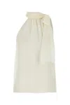 Tom Ford Sleeveless Lavalliere Blouse In Multicolor