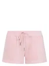 Tom Ford Pale Salmon Pink Cotton Towelling Shorts In Pink