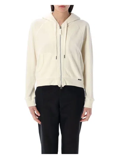 TOM FORD WOMEN'S TOWELLING ZIP HOODIE