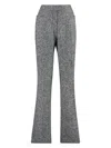 Tom Ford Tweed Flared Trousers In Grey