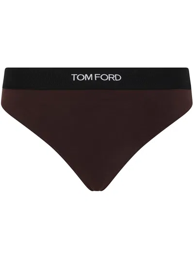 Tom Ford Women Underwear Panties Knickers In Brown