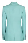 Tom Ford Double-breasted Wool Blazer In Blue