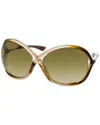 Tom Ford Women's Whitney 64mm Sunglasses In Green