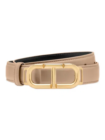 Tom Ford Women's Whitney Palmellato Leather Belt In Brown