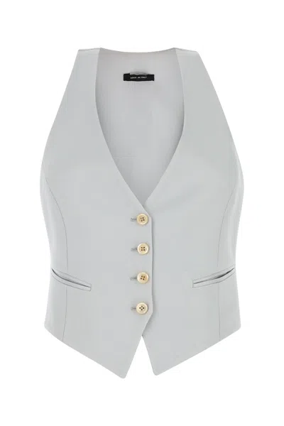 Tom Ford Women Wide Leg Tuxedo Tailored Pants In Gray