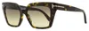 Tom Ford Women's Winona Polarized Sunglasses Tf1030 52h Dark Havana 53mm In Multi
