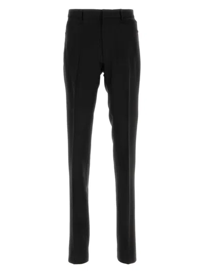 Tom Ford Pressed-creased Straight Leg Trousers In Black