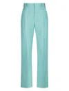 Shop Tom Ford Women's Wool Blend Trousers In Light Blue