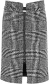 Tom Ford Virgin Wool Skirt With Prince Of Wales Motif In Multicolor
