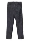 Tom Ford Striped Wool Trousers Featuring Pockets In Blue