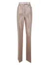 Tom Ford Flared Woven Trousers For Women In Nude & Neutrals
