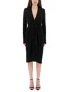 Tom Ford Deep V-neckline Wrap Midi Dress